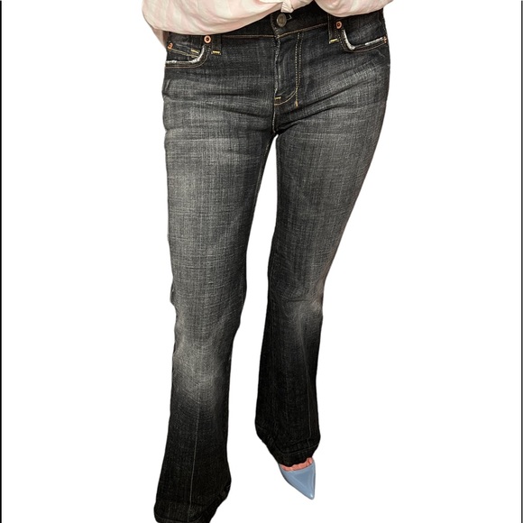 7 FOR ALL MANKIND DARK DENIM FLARE 26 - Picture 11 of 14